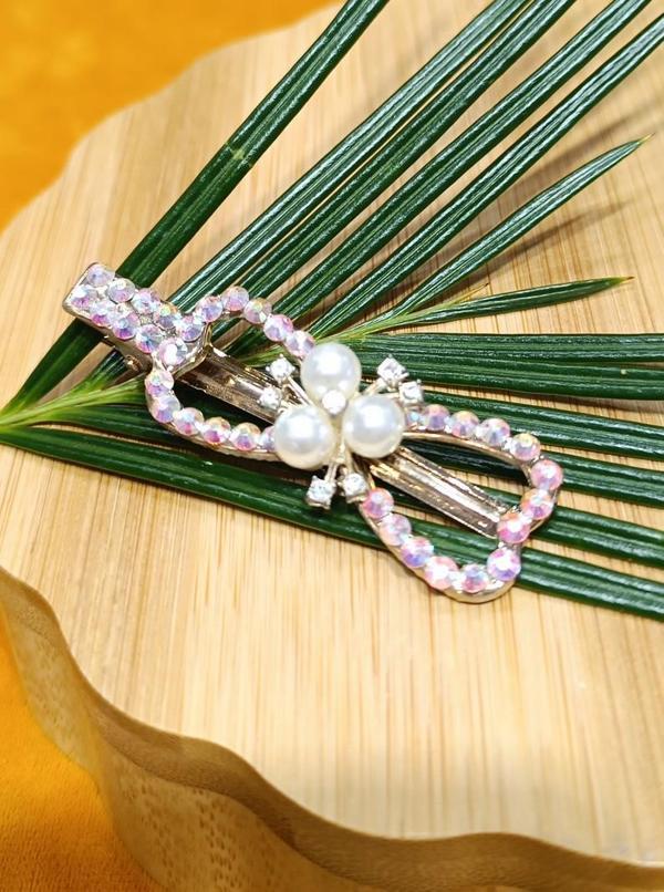 Monalisa Home Lüks Gösterişli  Parıltılı Yan Pens Toka - Image 1