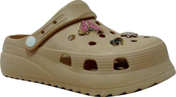 Gausstep Kum Beji Crosser Tokalı Yüksek Taban Comfort Anatomik Terlik - Image 1