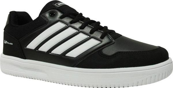 Bestof Siyah Beyaz Bağcıklı Sneaker Spor Ayakkabı - Image 1