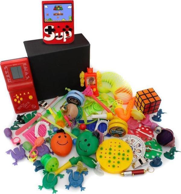 Nostaljik Bakkal Özel Kırmızı Tetris Ve Kırmızı Nostaljik Atari Oyuncak Kutusu - Image 1