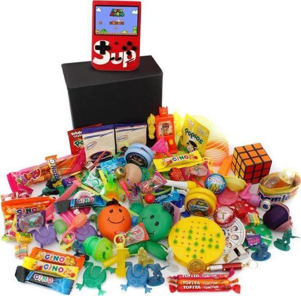 Nostaljik Bakkal Özel Kırmızı Atarili Gıda Ve Oyuncak Kutusu - Image 1