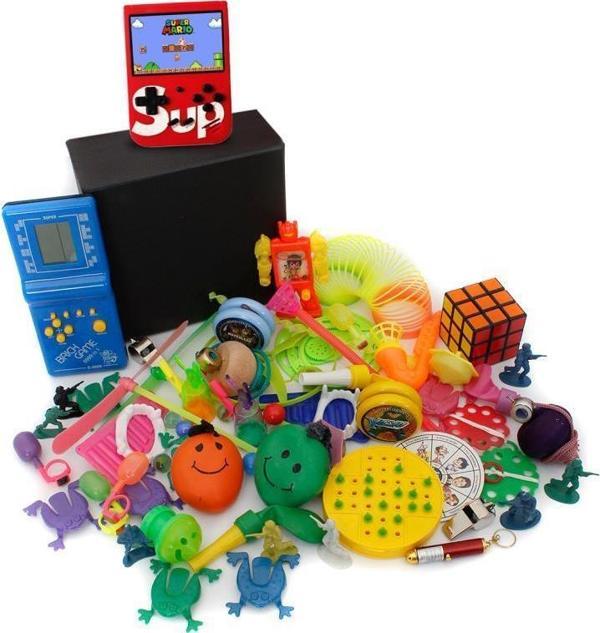 Nostaljik Bakkal Özel Mavi Tetris Ve Kırmızı Nostaljik Atari Oyuncak Kutusu - Image 1