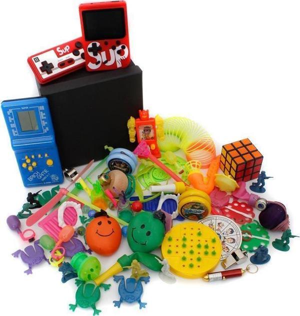 Nostaljik Özel Oyuncak Kutusu Mavi Tetris Ve Nostaljik Atari - Image 1