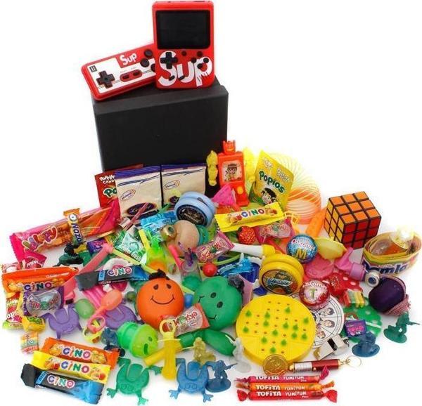 Nostaljik Bakkal Özel Gıda Ve Oyuncak Kutusu Atarili - Image 1