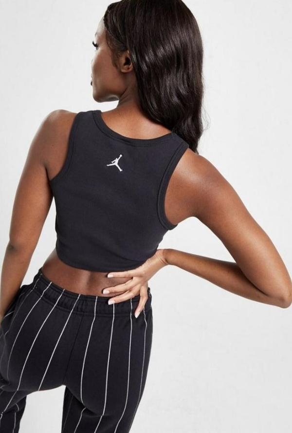 Nike Jordan Kadın Siyah Crop Atlet - Image 1