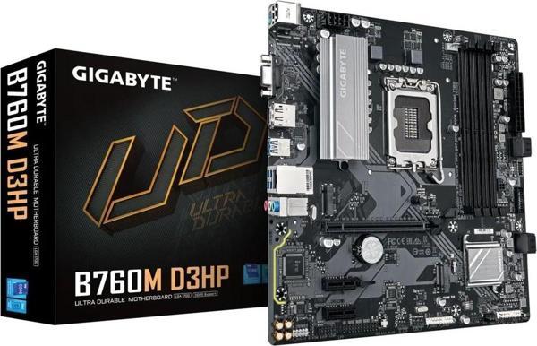 Gigabyte B760M D3HP DDR5 5600MHz(OC) Soket 1700 M.2 HDMI DP mATX Anakart - Image 1