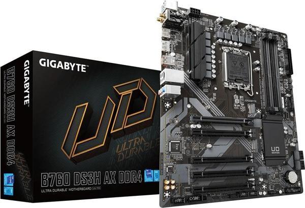 Gigabyte B760-DS3H-AX Intel B760 5333 MHz (OC) DDR4 LGA1700 ATX Anakart - Image 1