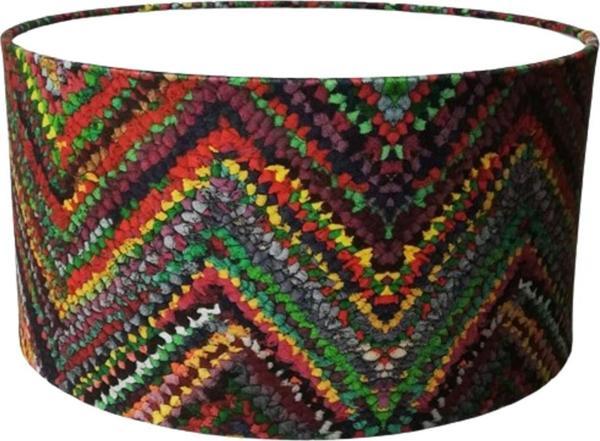 Tekay Aydınlatma Kumaş Kaplama Lambader Başlığı Lambader Şapkası 38 Çap Renkli Kumaş - Image 1