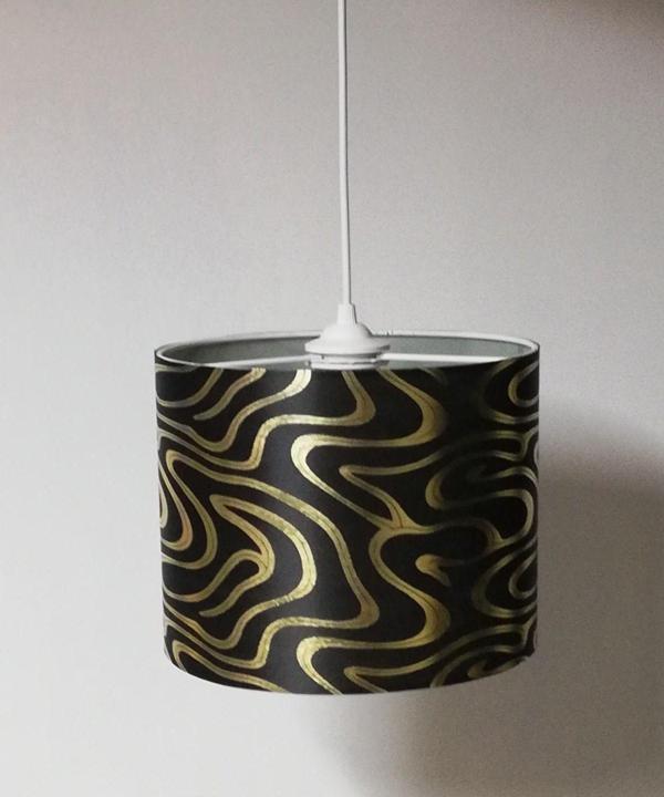 Tekay Aydınlatma Siyah Gold Yatak Odası Avizesi - Image 1