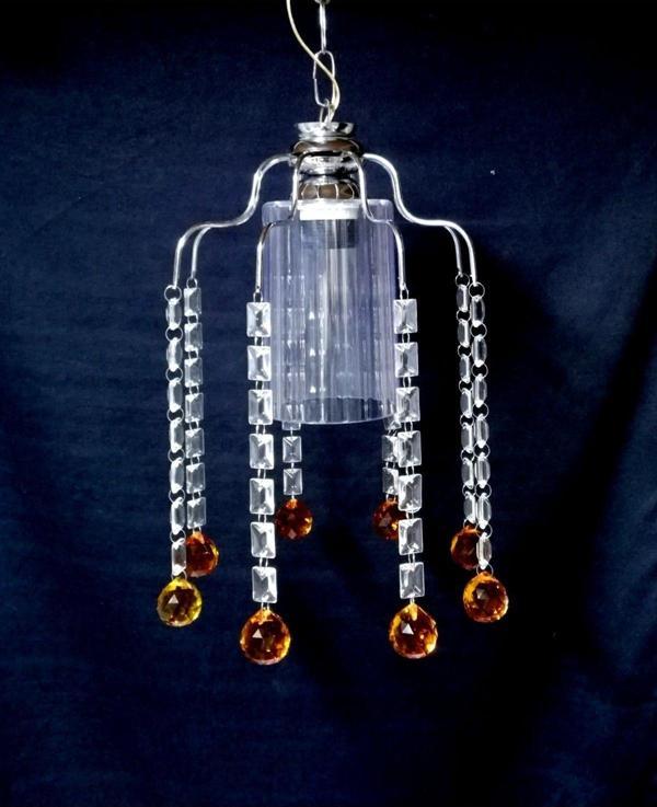 Tekay Aydınlatma Taşlı Avize Bal Rengi Toptaşlı Avize - Image 1