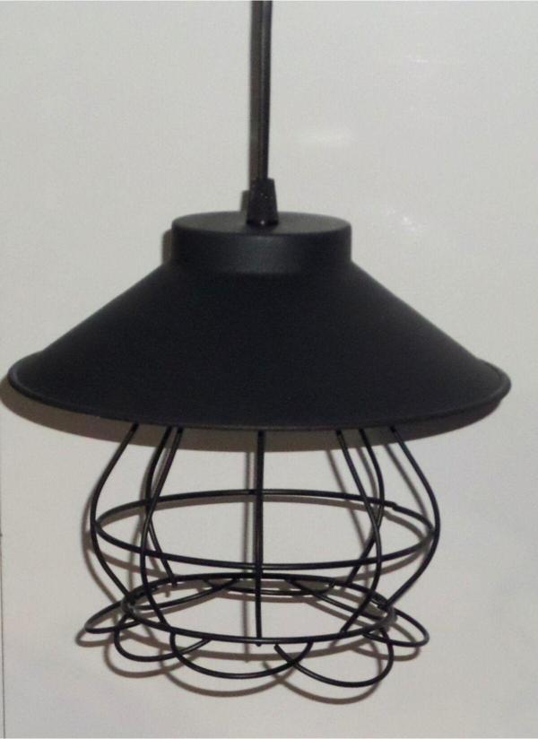 Tekay Aydınlatma Siyah Tel Kafes Metal Pastane Ofis Büro Metal Modern Avize Aydınlatma Sarkı - Image 1