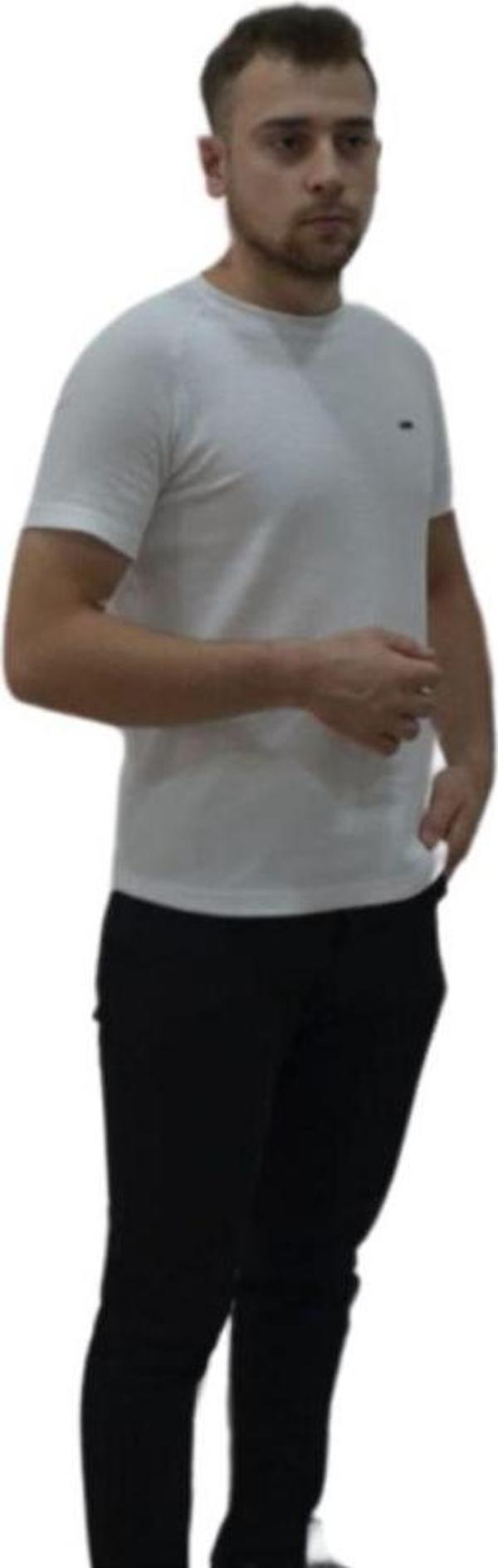Manklas Tişört Bisiklet Yaka Regular Fit Rahat Kalıp Tshirt Erkek T-Shirt - Image 1