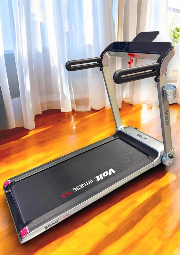 Novafit Koşu Bandı Bluetooth Uygulamalı Hoparlörlü Led Ekran Katlanabilir 46cm Geniş Bant Siyah - Image 1