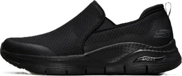 Skechers Arch Fit Banlin Sneaker Konfor Tabanlı Erkek Yürüyüş Ayakkabısı 4cm Yükseklik Siyah - Image 1