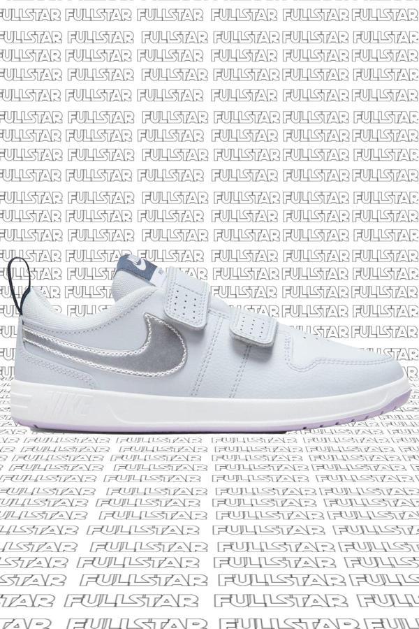 Nike Pico 5 Kids Walk Shoes Leather Bantlı Hakiki Deri Spor Ayakkabı Gri (Dar Kalıp) - Image 1