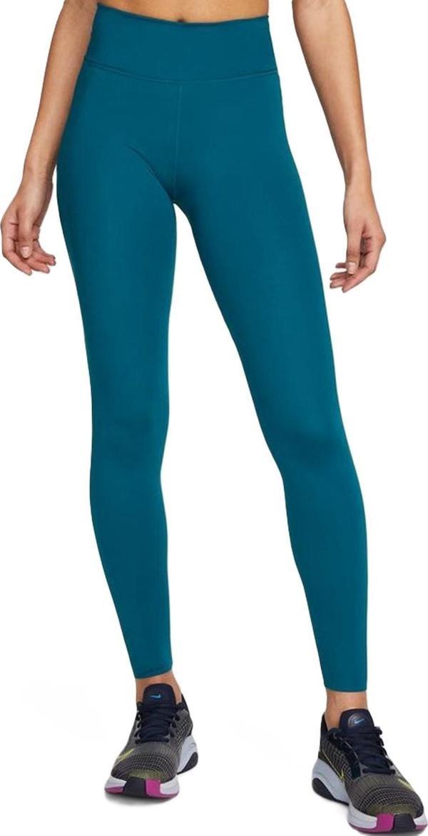 Nike One Luxe Leggings Tigh Fit Lazer Kesim Soft Yumuşak Toparlayıcı Tayt Petrol Mavisi - Image 1