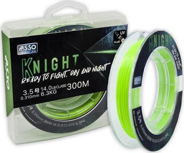 Asso Knight Surf FC COATED Line 300mt UV Fluo Misina 0,31 MM - Image 1