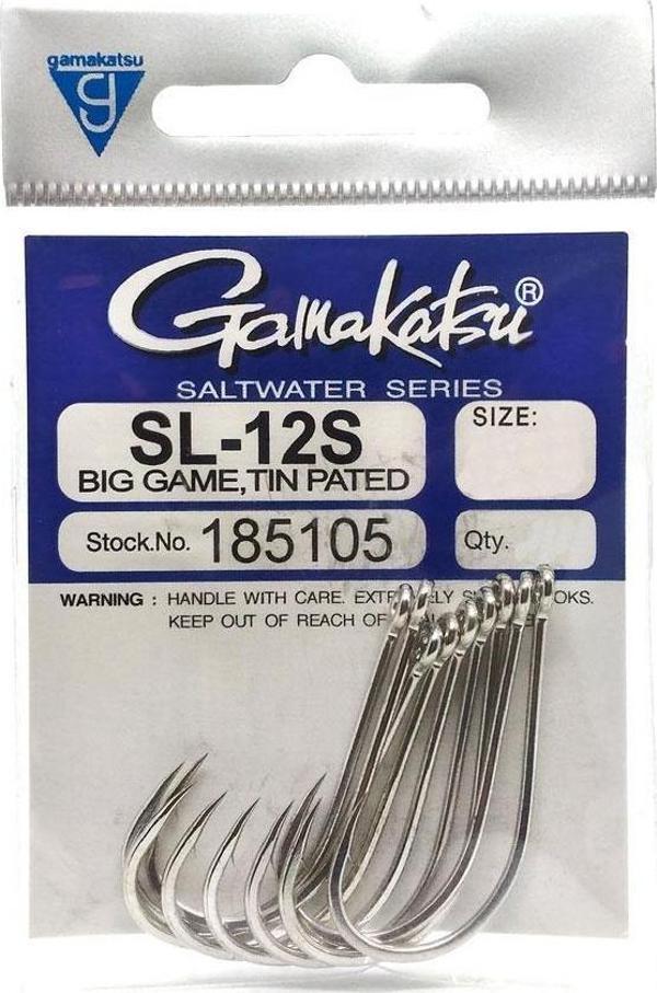Gamakatsu SL-12S Big Game Tin Plated Olta İğnesi NO:2/0 - Image 1