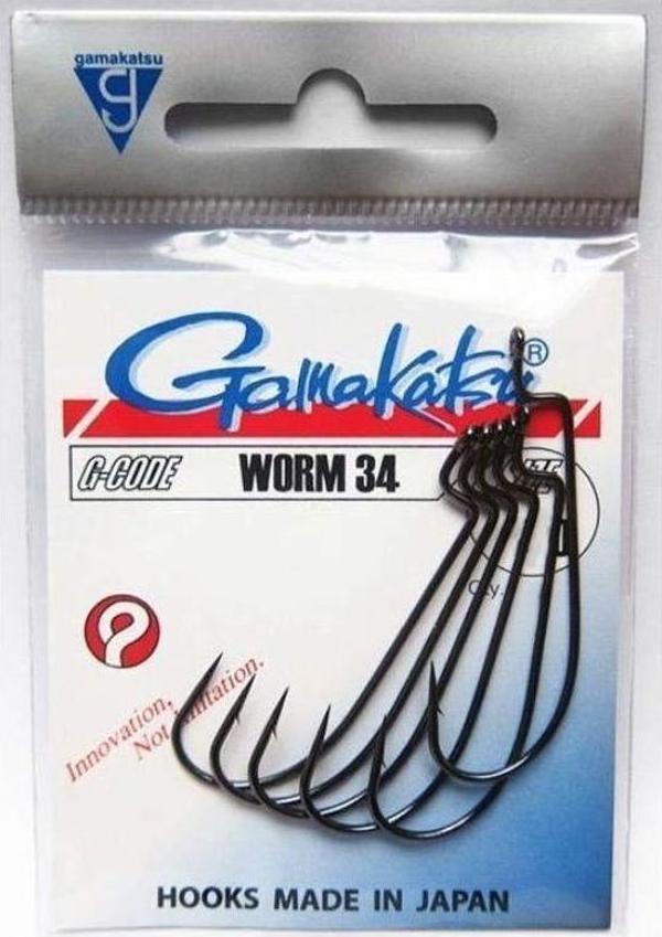 Gamakatsu Worm 34 Ofset Olta İğnesi NO:3/0 - Image 1