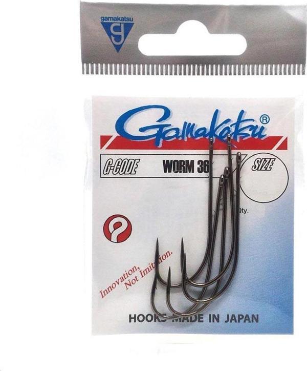 Gamakatsu Worm 36 Tırnaklı Olta İğnesi NO:2/0 - Image 1