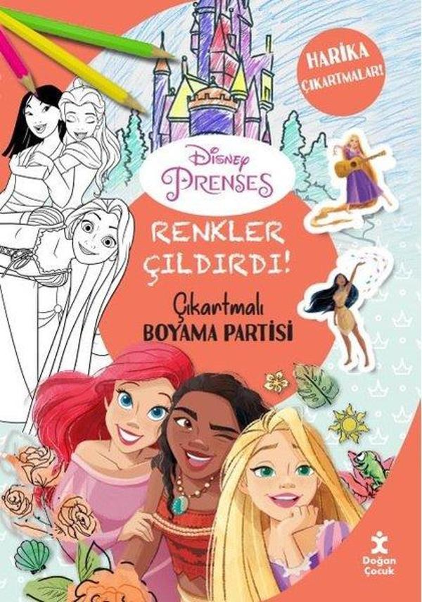Renkler Çıldırdı! Disnep Prenses Çıkartmalı Boyama Partisi - Harika Çıkartmalar! - Doğan Çocuk - Image 1