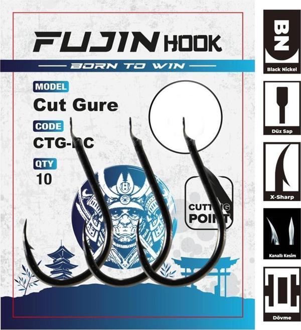 Fujin Cut Gure Deliksiz Düz Olta Kancası NO:13 - Image 1