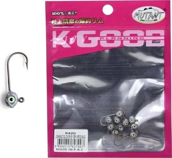 Captain 6420 Jig Head Glow Eye 2 Gr - Image 1