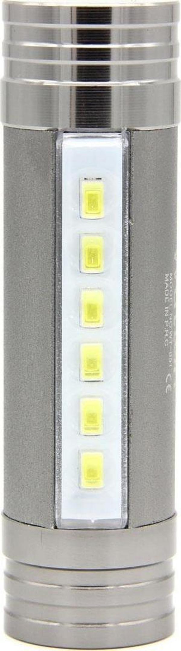 Black Watton Mobile PowerBank Kafa Feneri GRİ - Image 1