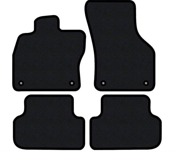 Mitsubishi Colt CZT 3 Kapı 2005-2008 Lüks Halı Paspas Seti Siyah - Image 1