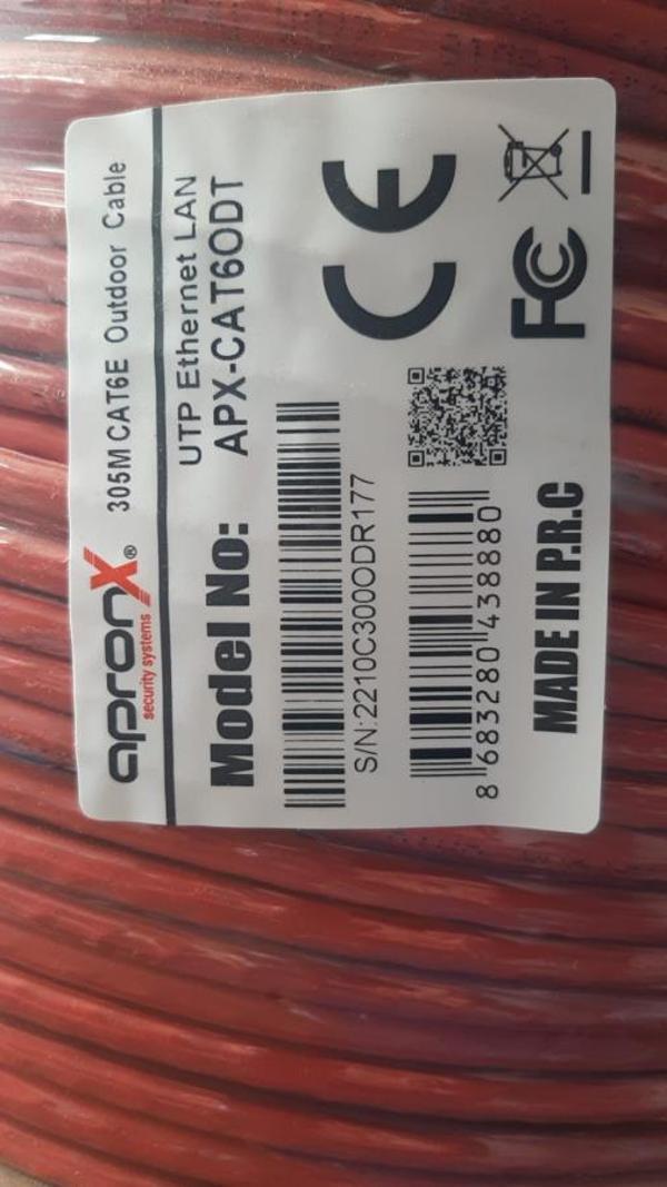 Apronx Cat6 23AWG 305Mt Outdoor 0,57mm Turuncu Utp Kablo - Image 1