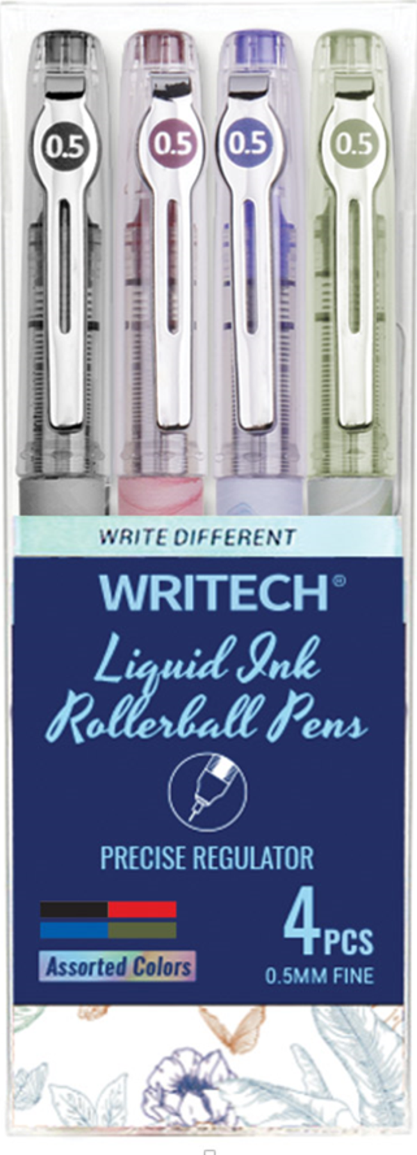 WRITECH W-501 LIQUID ROLLER 4 RENK 0,5MM KALEM - 4'LÜ - Image 1