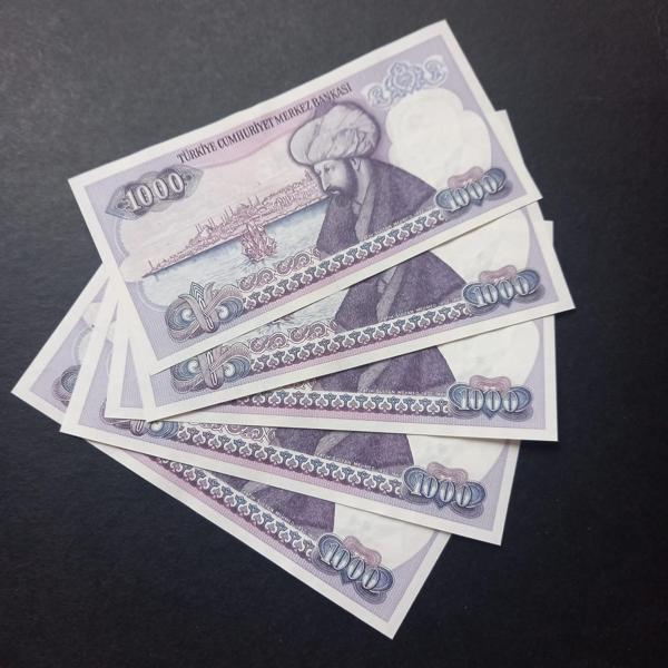 Escoines Koleksiyon 399636714032b70609 7.Emisyon 1.Tertip 1000Türk Lira E25 Serisi Seri takipli ÇİL - Image 1