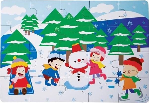 Toptoys Kış Ahşap Yer Puzzle - Image 1