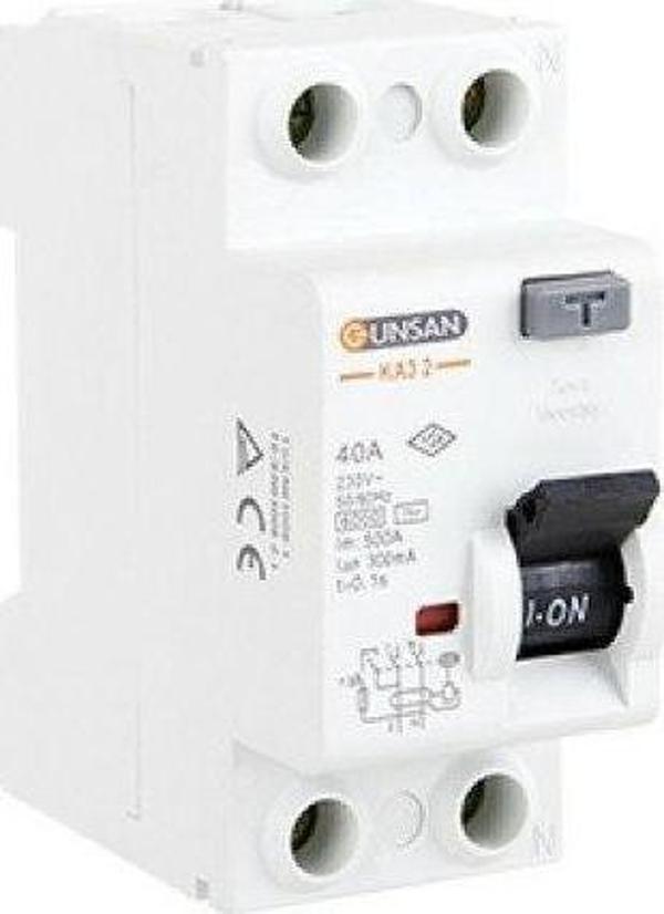GÜNSAN VALTA  40A 30mA 2P 6kA  KAÇAK AKIM RÖLESİ - Image 1