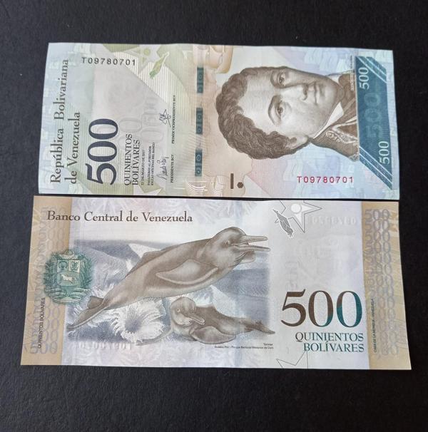 Escoines Koleksiyon 3996367df8068aca2b 2017 Venezuela 500Bolivar ÇİL eski yabancı kağıt para - Image 1