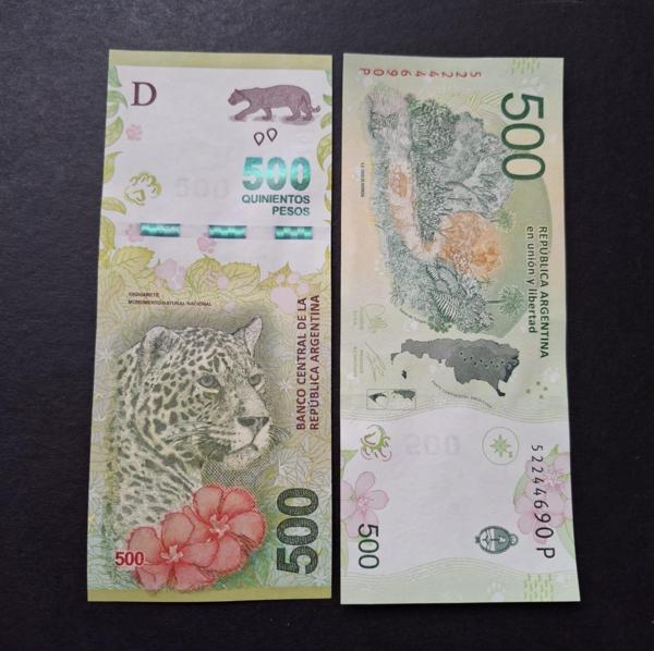 Escoines Koleksiyon 3996367df8faf5a659 500Pesos Arjantin ÇİL eski yabancı kağıt para - Image 1