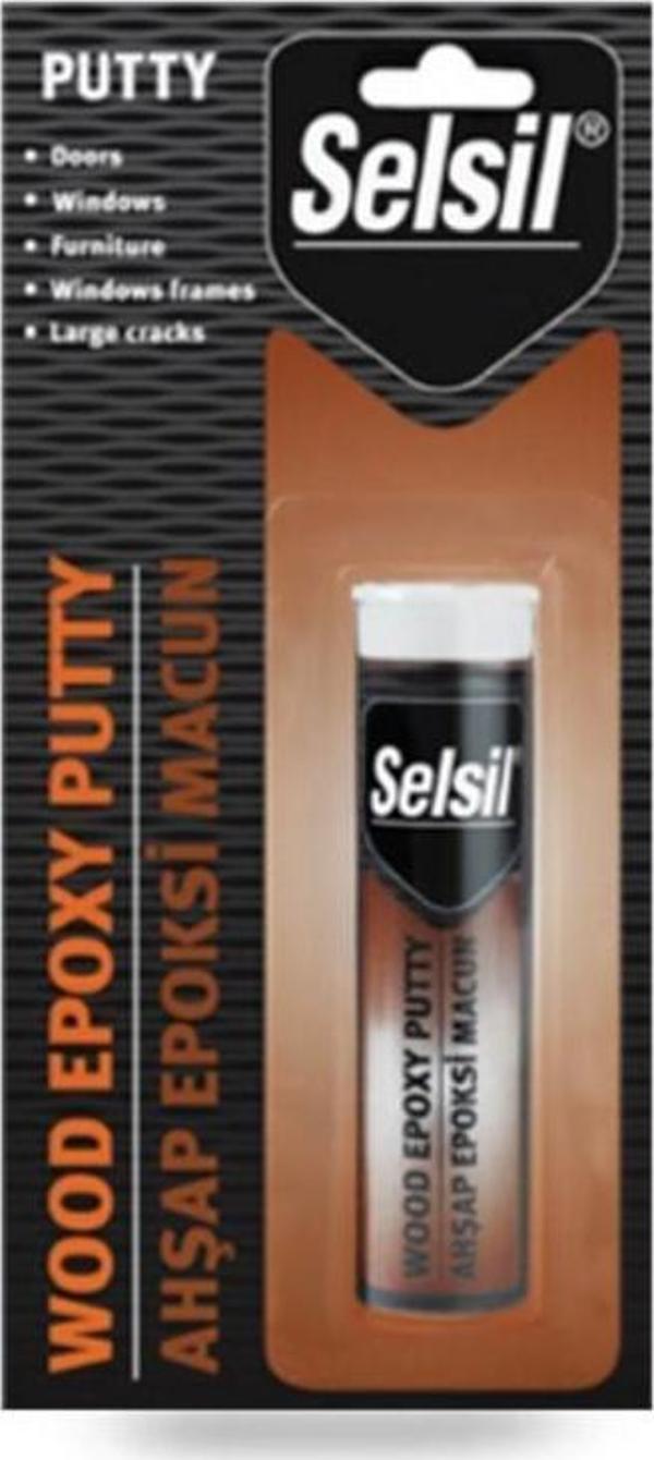 Selsil Epoxy 2 Bileşenli Macun Ahşap Yapıştırıcı 57 gr - Image 1