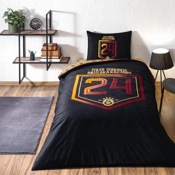 TAÇ GALATASARAY 24. ŞAMPİYONLUK TEK KİŞİLİK LİSANSLI NEVRESİM TAKIMI - Image 1