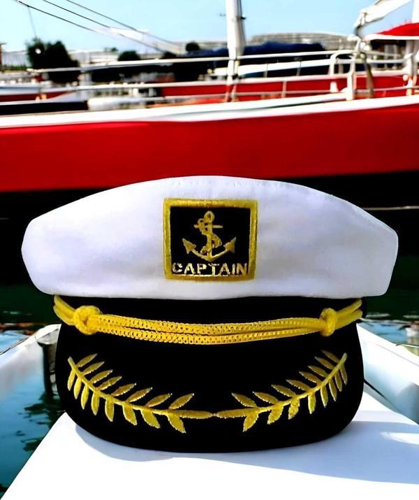 Unisex Denizci Kaptan Şapka - Image 1
