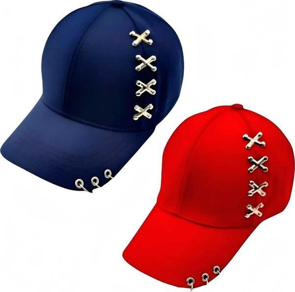 Unisex Punk Master Baseball Kep Şapka 2'Li Set - Image 1