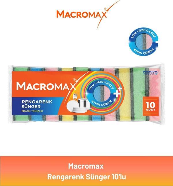 Macromax Rengarenk Sünger 10'lu - Image 1