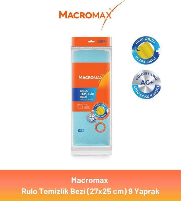 Macromax Rulo Temizlik Bezi (27x25 cm) 9 Yaprak - Image 1