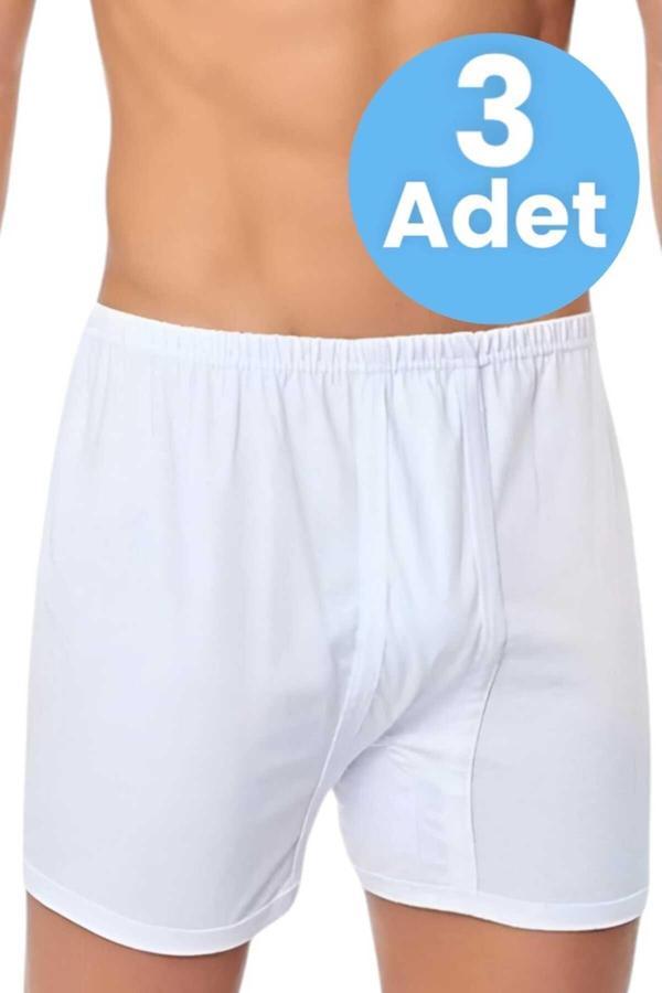 Tezzgelsin Erkek Rahat Kesim 3'Lü Paçalı Pamuklu Külot - Image 1