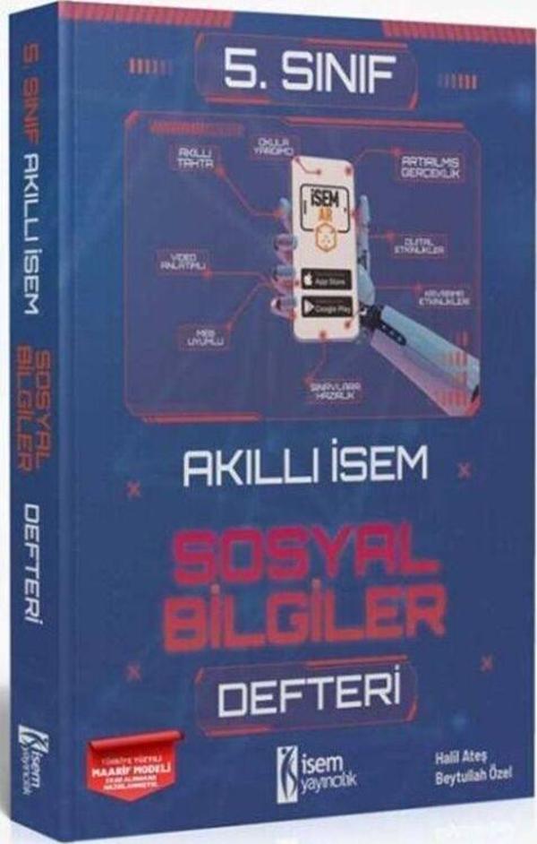 5. Sınıf Sosyal Bilgiler Akıllı Defteri İsem Yayınları - İsem Yayıncılık - Image 1