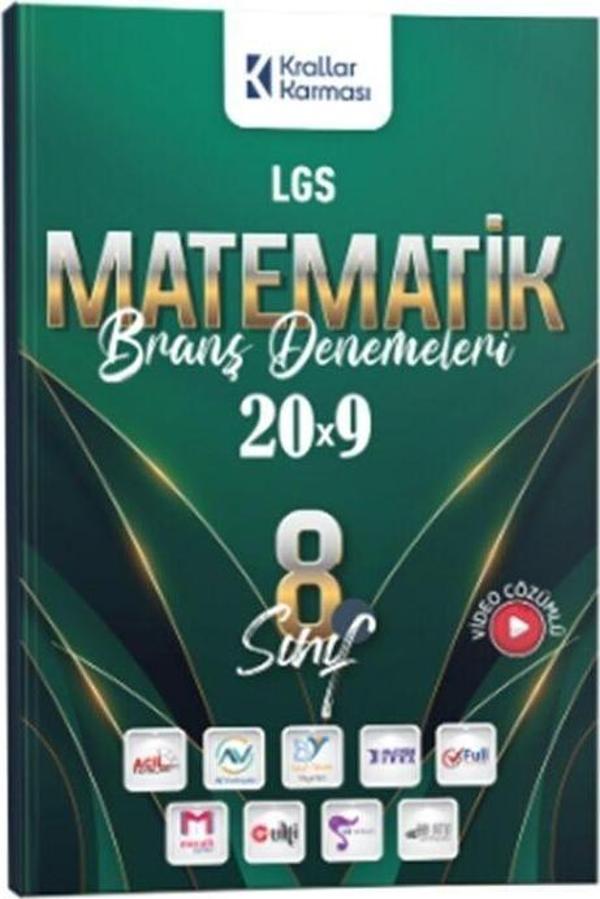 8. Sınıf LGS Matematik 20 x 9 Branş Denemeleri Krallar Karması - Krallar Karması - Image 1
