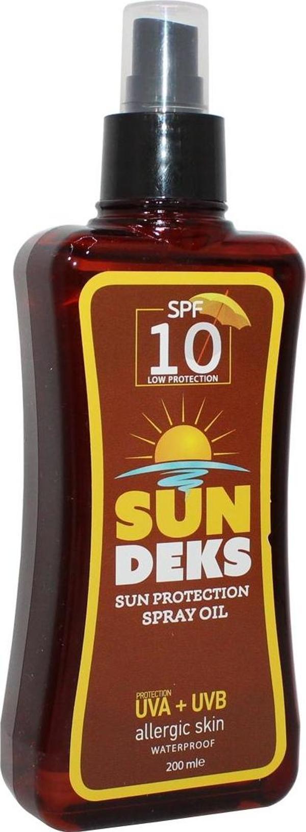 Sundeks Spf 10 Güneş Koruyucu Yağ 200 Ml - Image 1