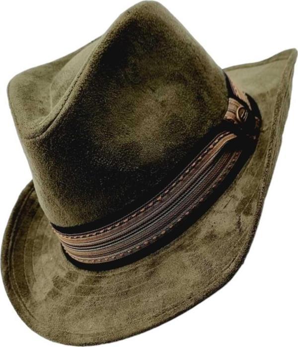 Unisex Nubuk Kovboy Fötr Şapka - Image 1