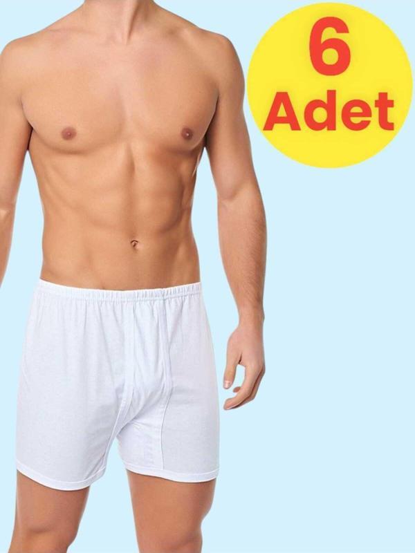 Tezzgelsin Erkek Rahat Kesim 6'Lı Paçalı Pamuklu Külot - Image 1