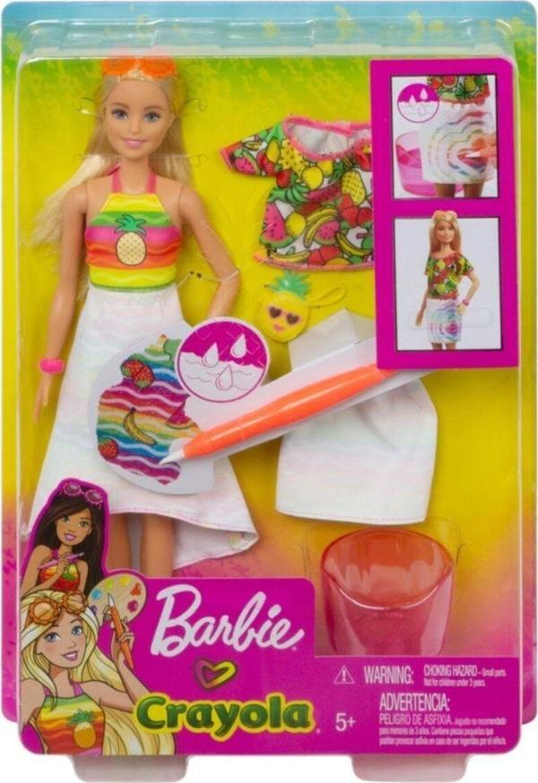 Barbie Crayola Mevyeli Tasarım Bebeği Gbk18 - Gbk17 Lisanslı Ürün - Image 1