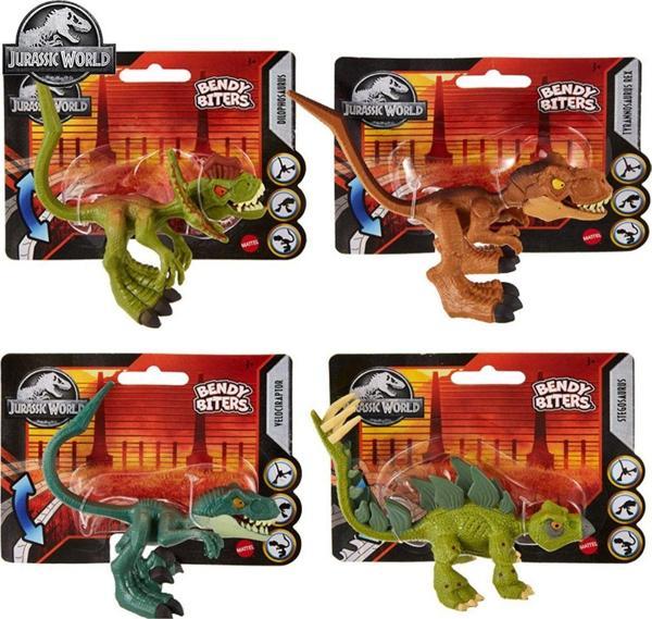 Mattel Jw Bendy Biters Dinosaur - Image 1